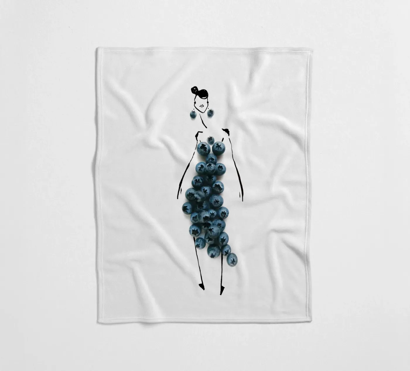 Bluets Fleecedecke von Gretchen Roehrs