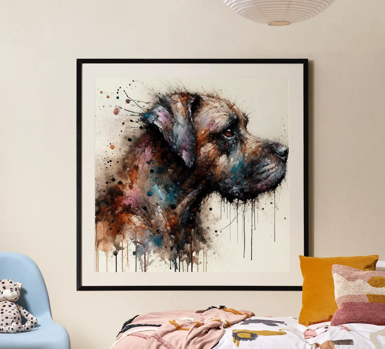 Powerful Dog poster by Chromatic Fusion Studio