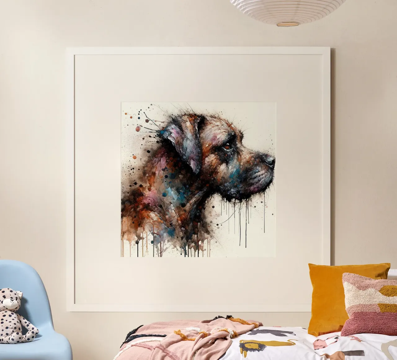 Powerful Dog poster by Chromatic Fusion Studio