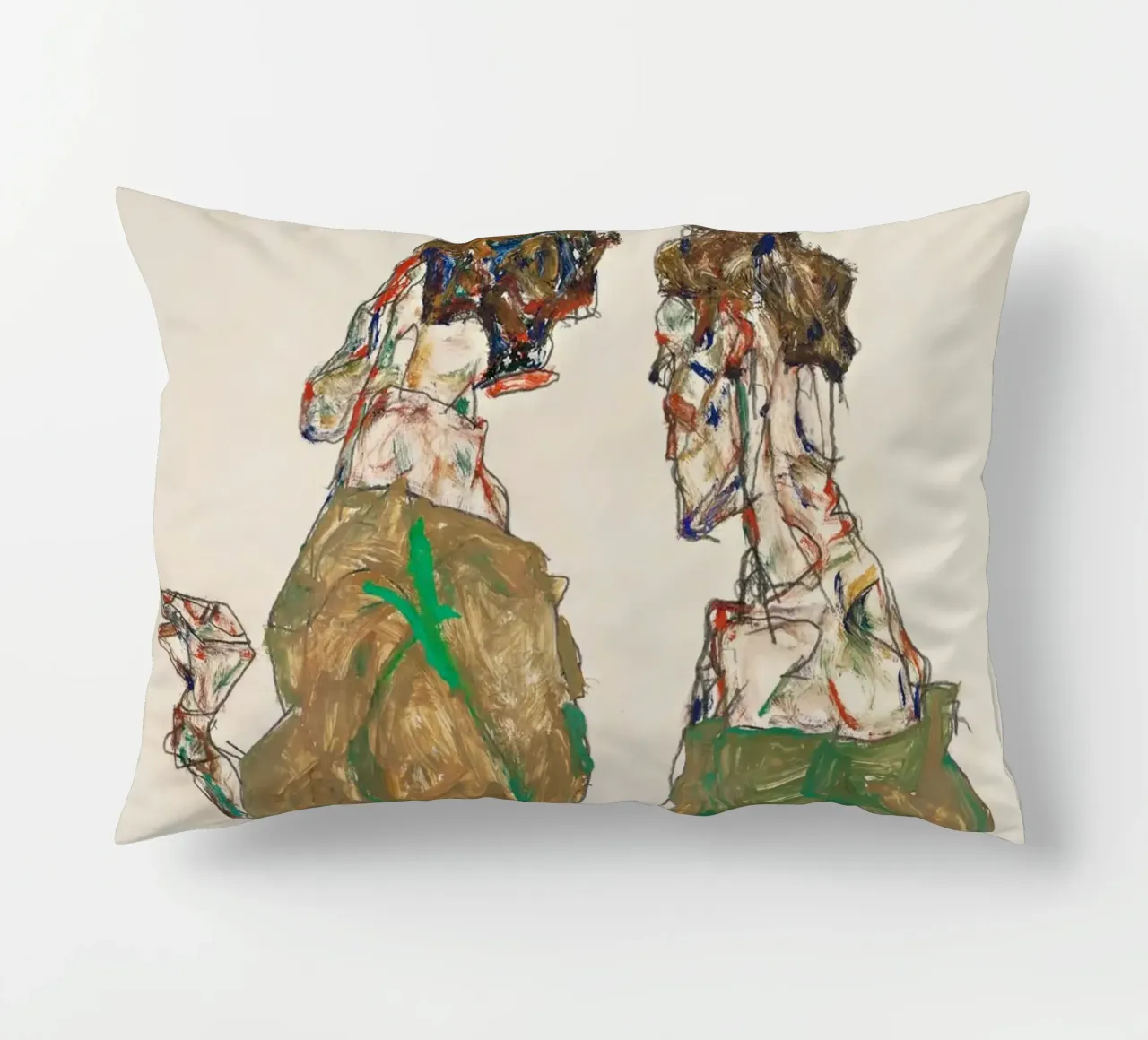 Egon Schiele - Devozione cuscino da William Store