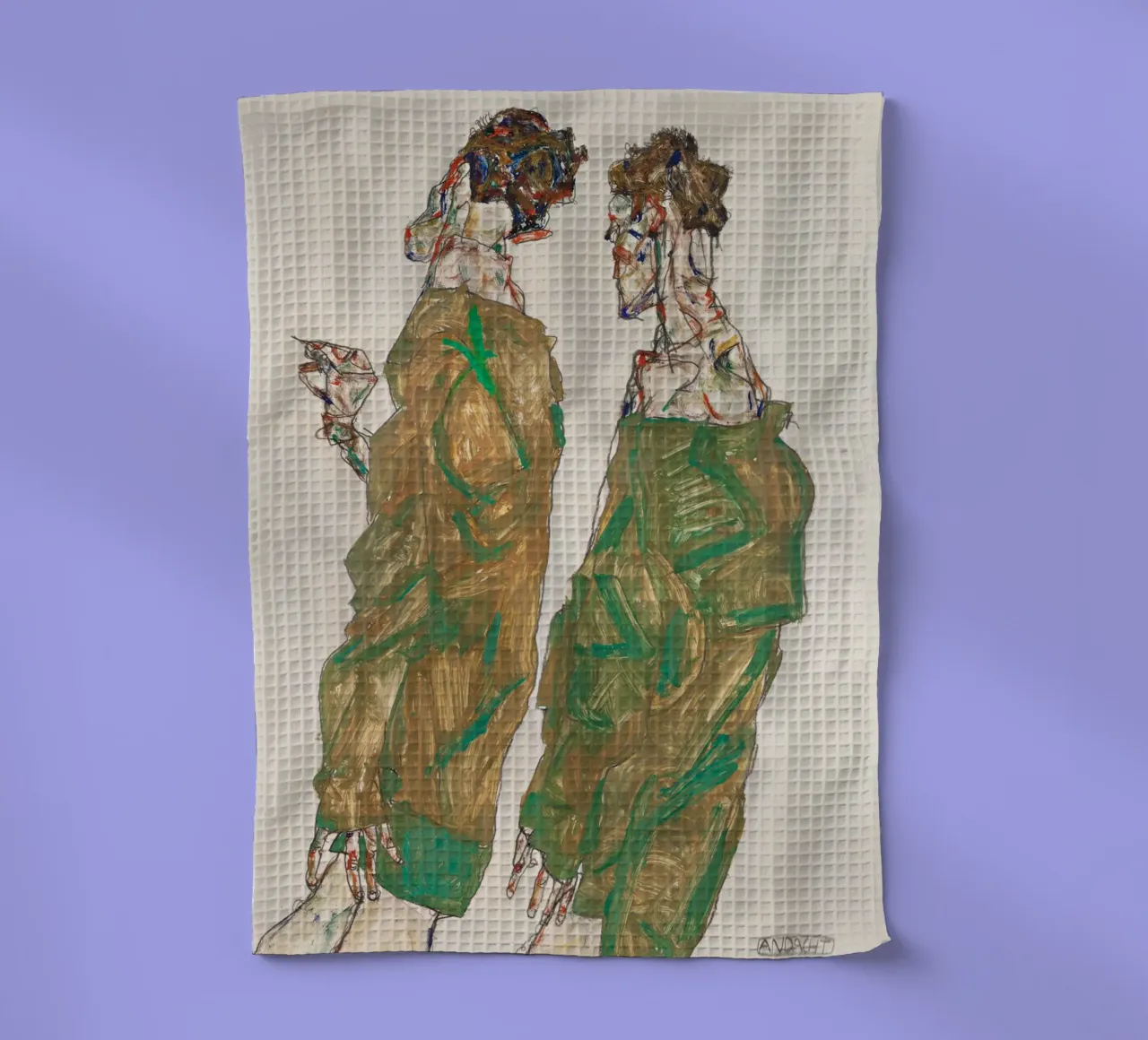 Egon Schiele - Devozione canovaccio da cucina da William Store