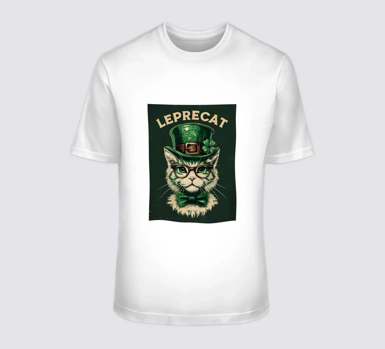 Leprecat Shamrock t-shirt da RETRO VINTAGE EDITION