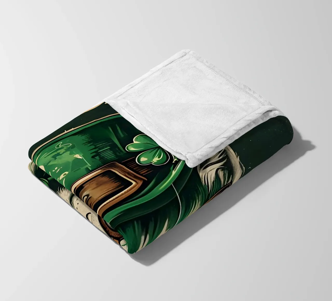 Leprecat Shamrock coperta in pile da RETRO VINTAGE EDITION