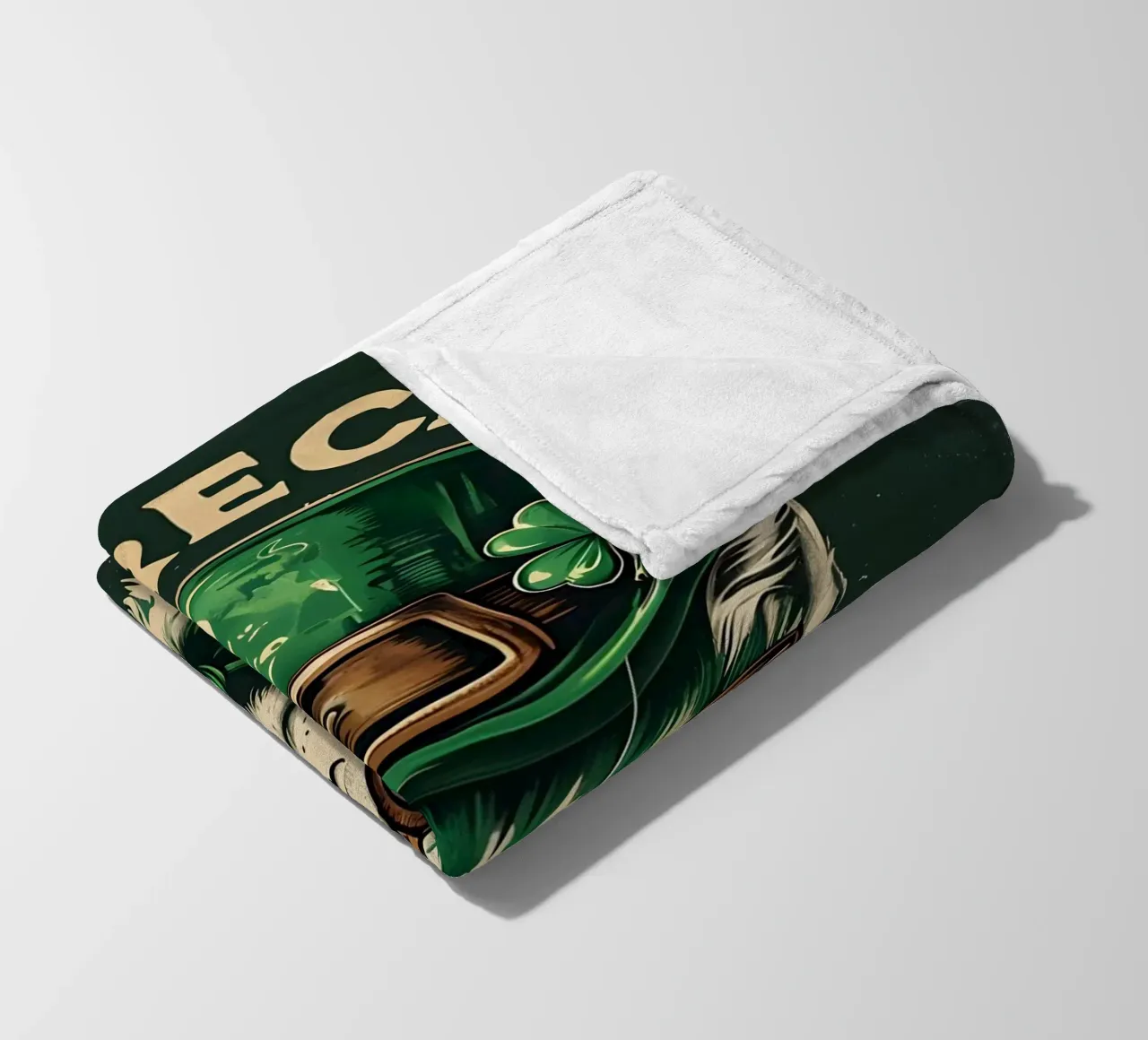 Leprecat Shamrock coperta in pile da RETRO VINTAGE EDITION