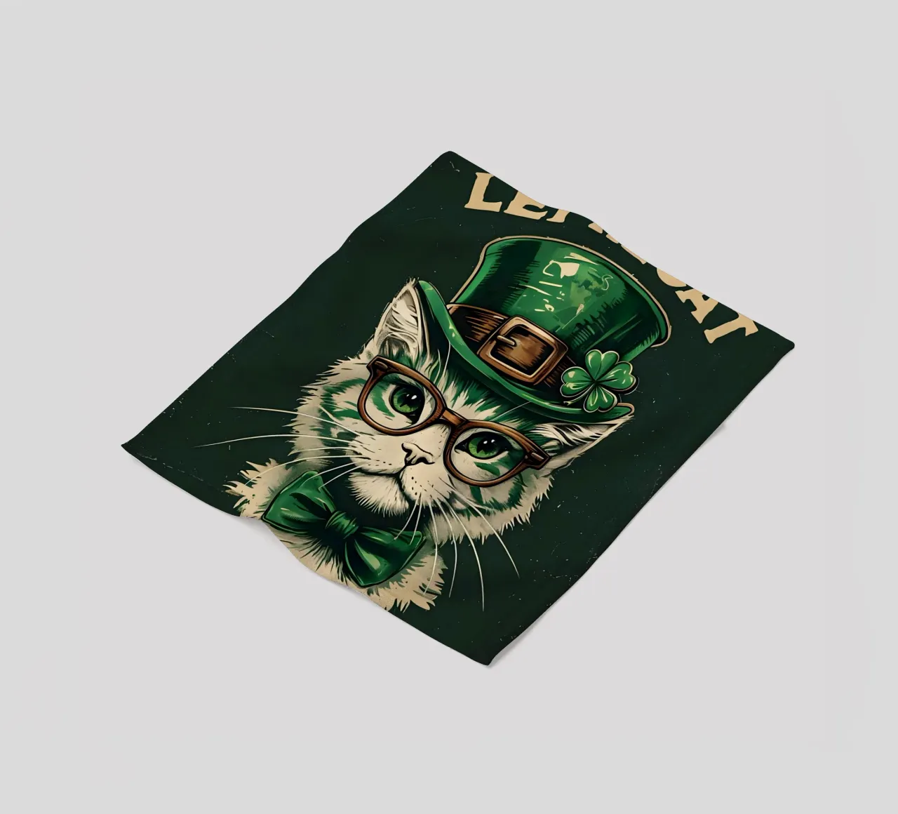 Leprecat Shamrock coperta in pile da RETRO VINTAGE EDITION