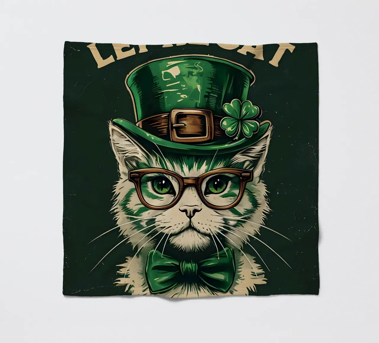 Leprecat Shamrock coperta in pile da RETRO VINTAGE EDITION