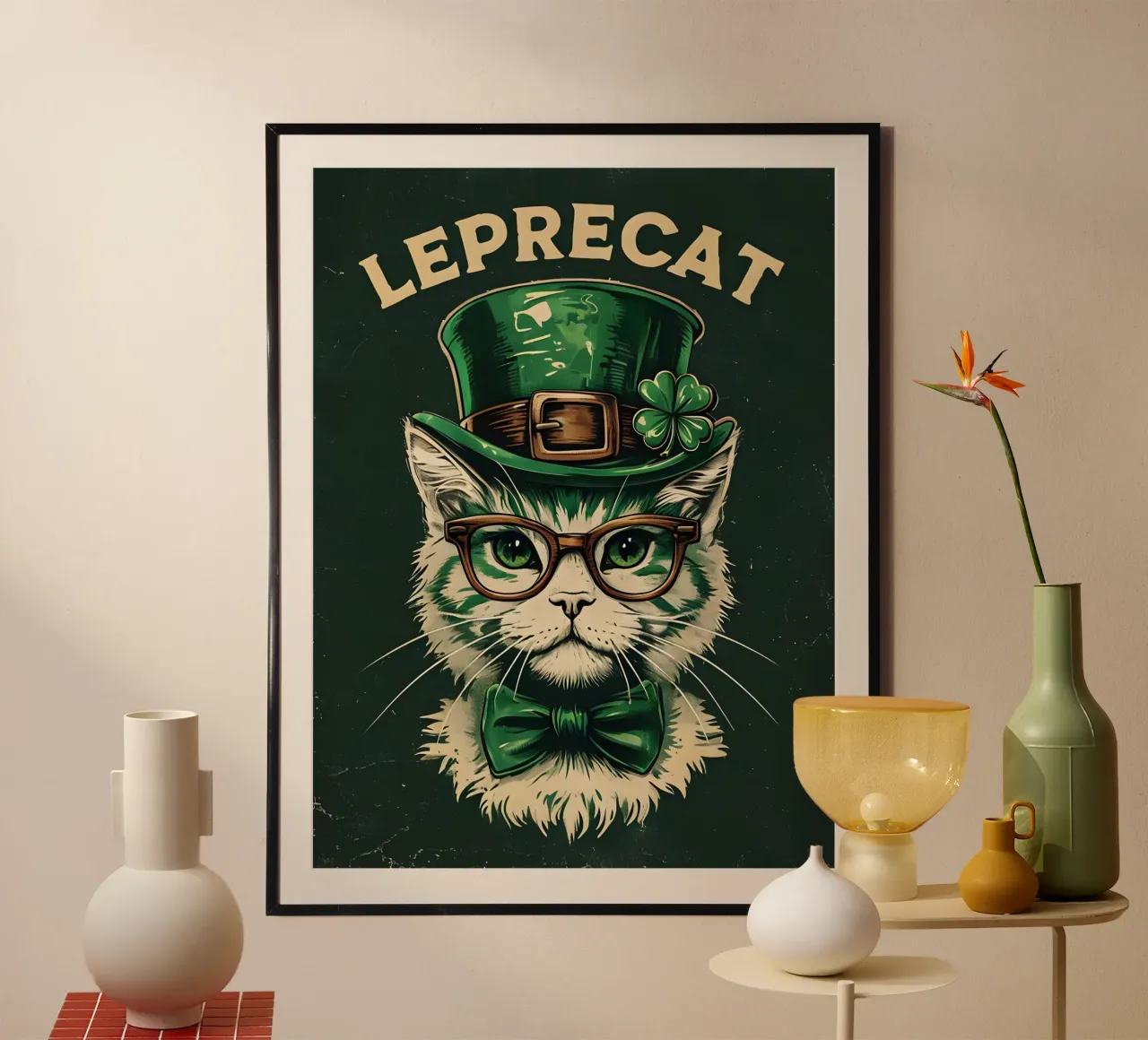 Leprecat Shamrock carta hahnemühle da RETRO VINTAGE EDITION