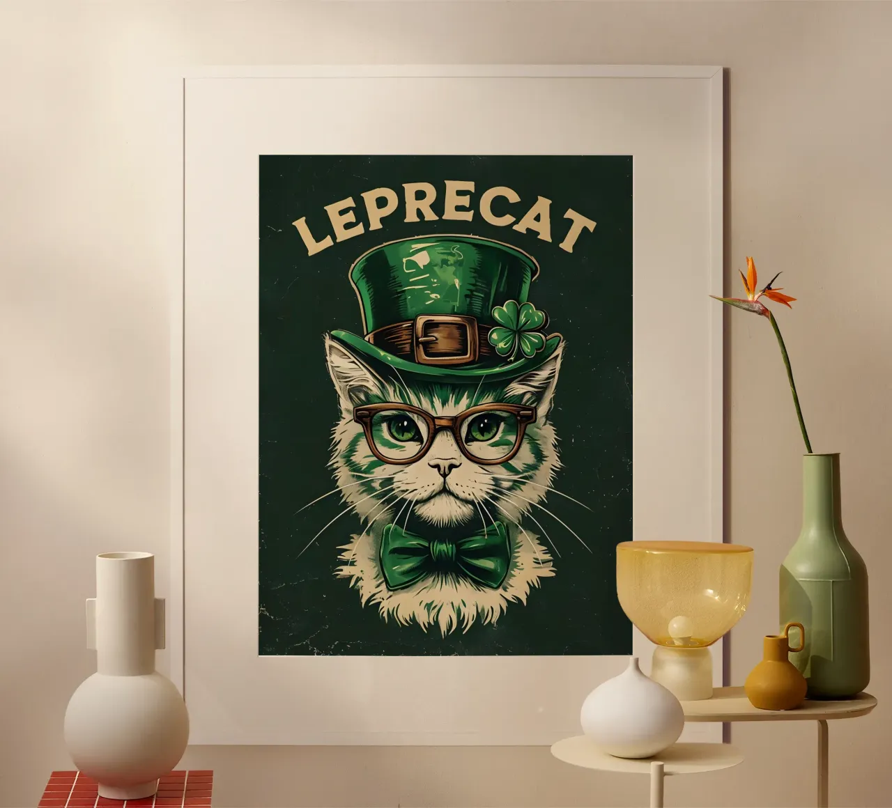 Leprecat Shamrock carta hahnemühle da RETRO VINTAGE EDITION
