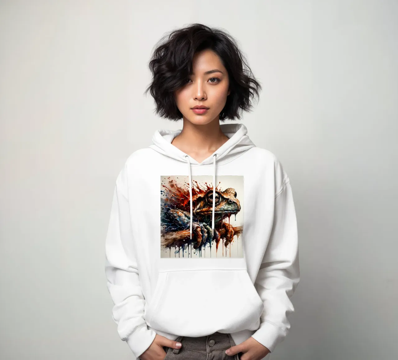 Rana poderosa sudadera con capucha de Chromatic Fusion Studio