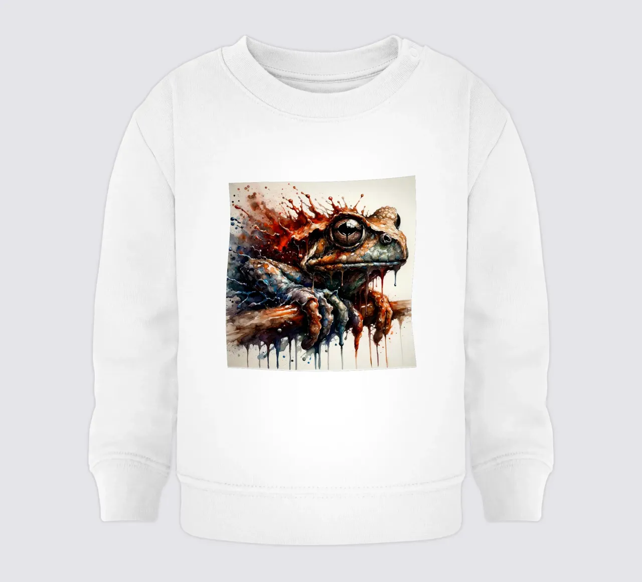 Rana poderosa sudadera de bebé de Chromatic Fusion Studio