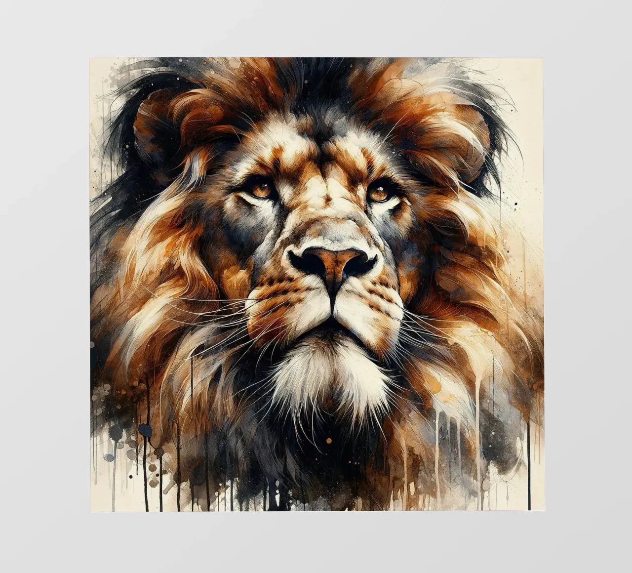 Powerful Lion photo wallpaper by Chromatic Fusion Studio
