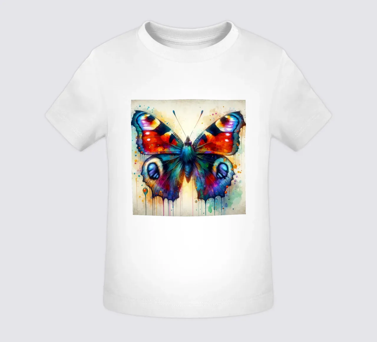 Aquarell Schmetterling Baby T-Shirt von Chromatic Fusion Studio