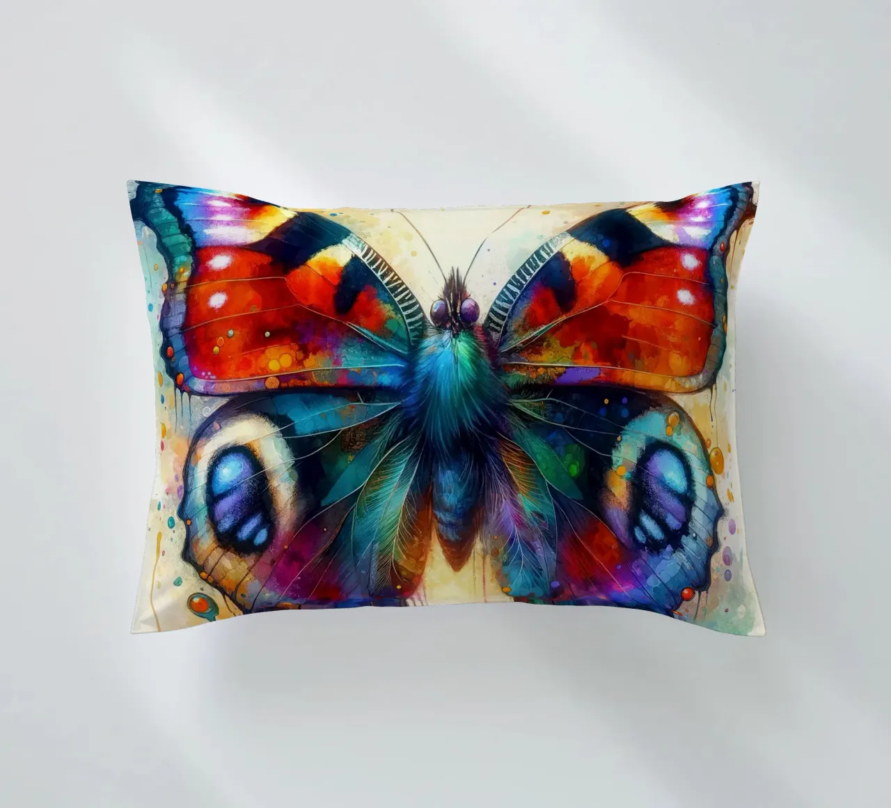 Aquarell Schmetterling Kissen von Chromatic Fusion Studio