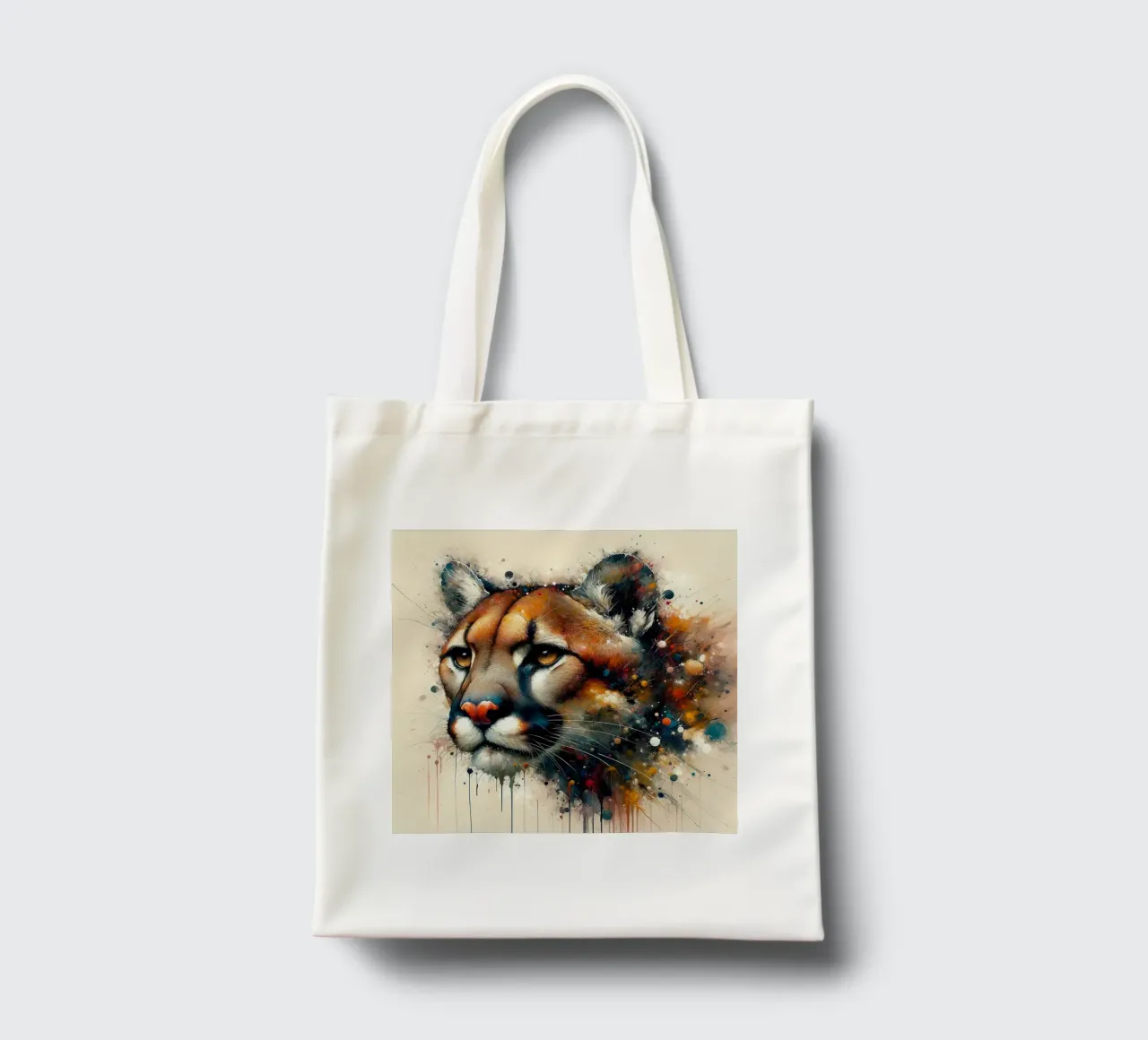 Acquerello Cougar borsa in juta da Chromatic Fusion Studio