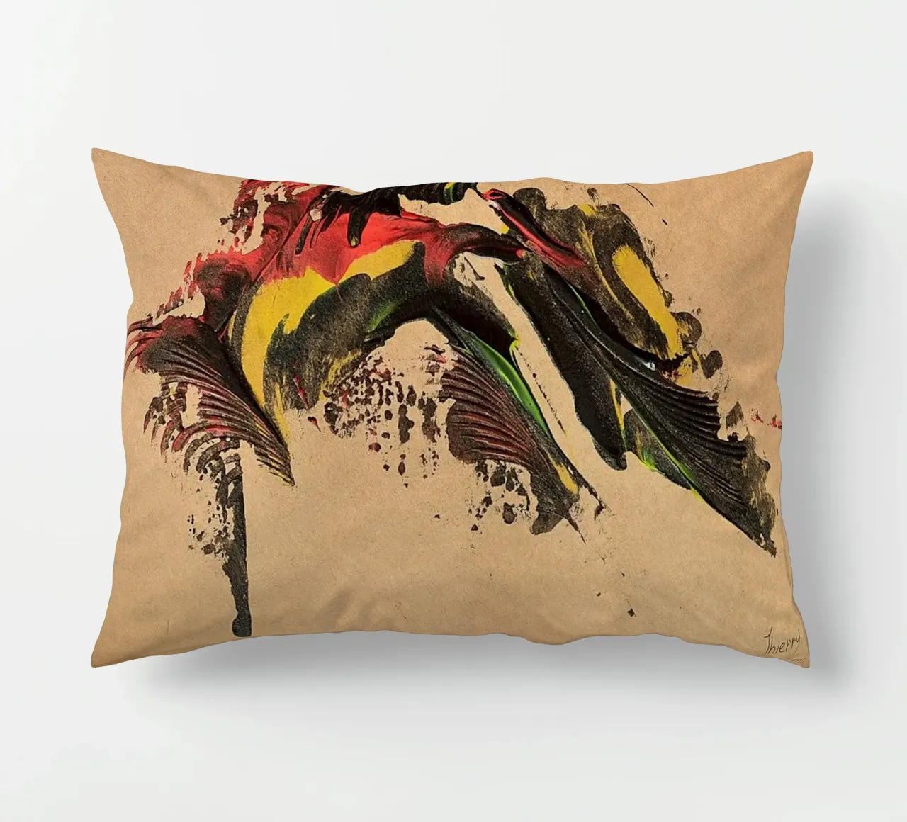 NATURAL STYLE 40 cuscino da Thierry Vobmann Abstract painting