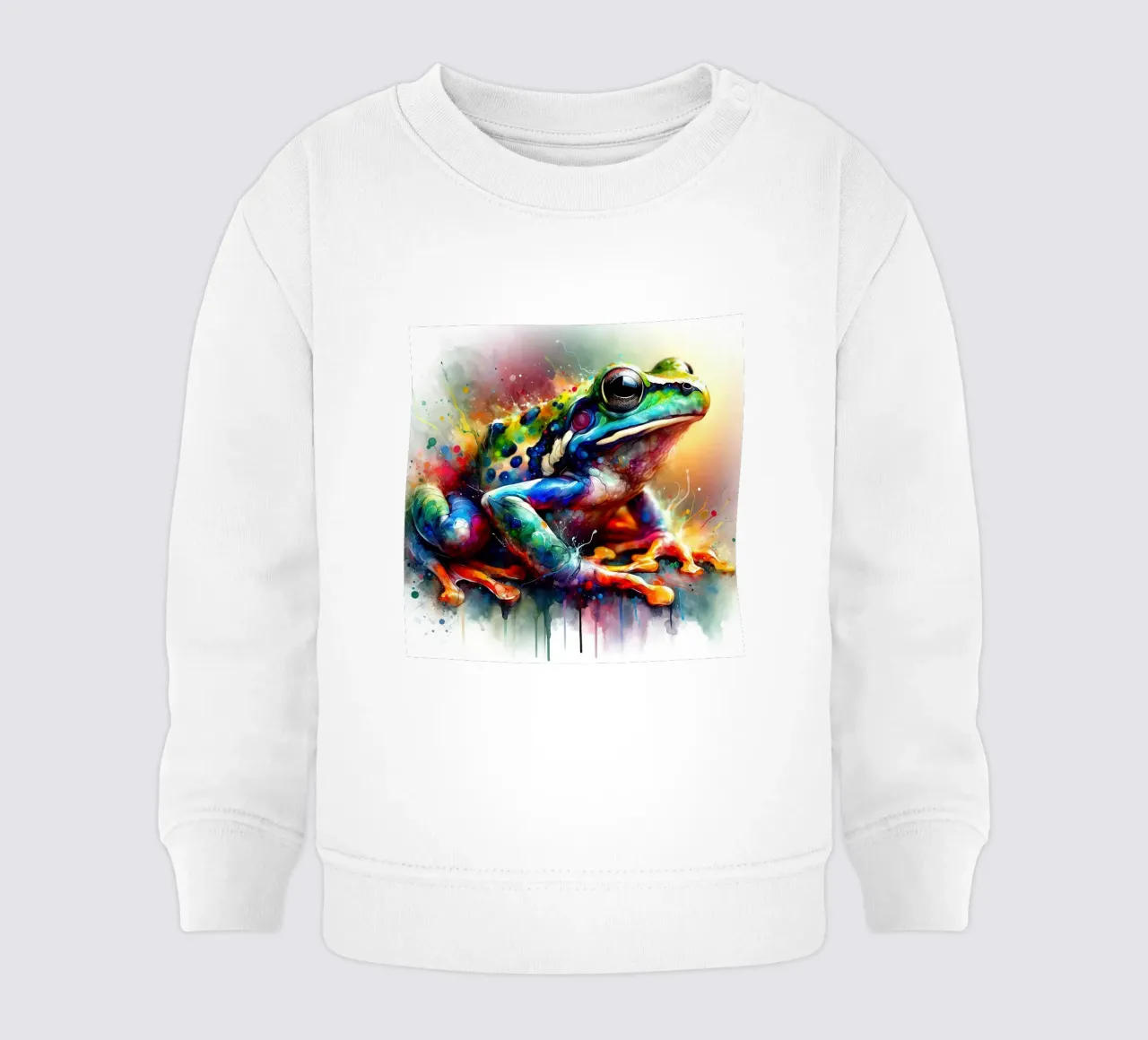 Rana acquerellata felpa neonato da Chromatic Fusion Studio