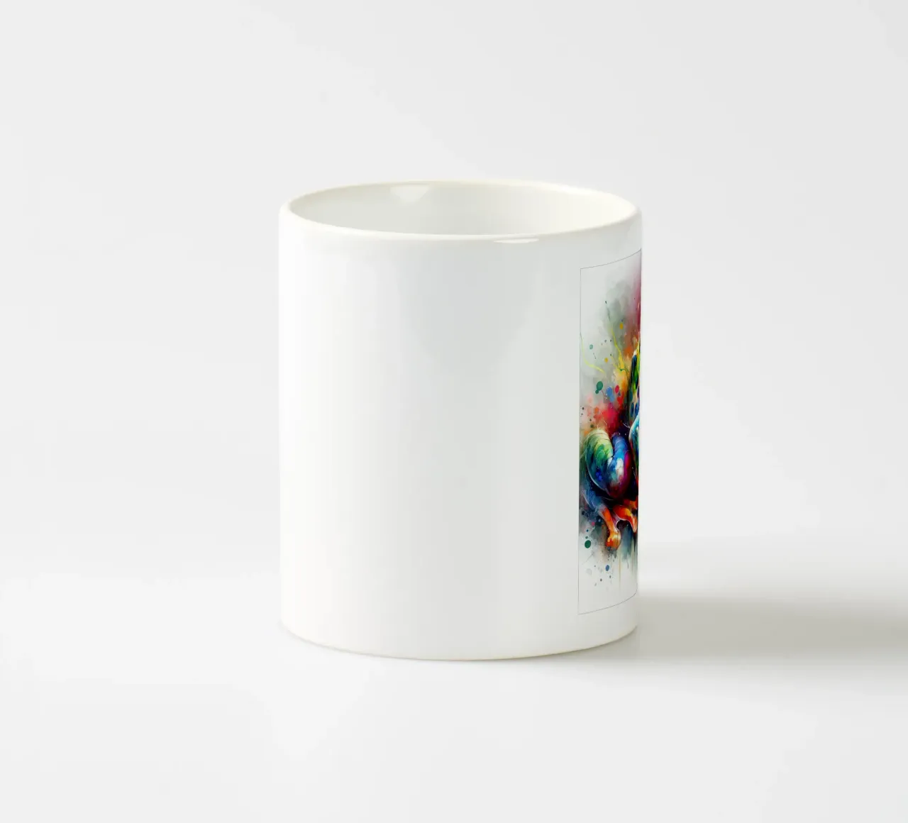 Rana acquerellata tazza in ceramica da Chromatic Fusion Studio