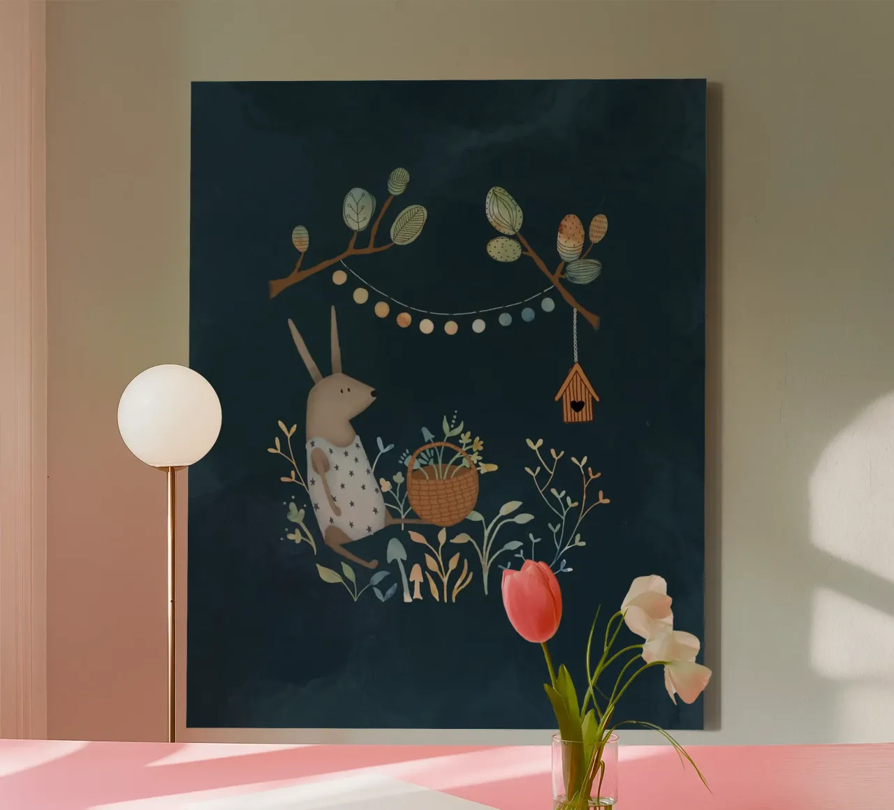 Belle's Night Glow, l'art fantaisiste pour les enfants toile de Urchin Bay Art