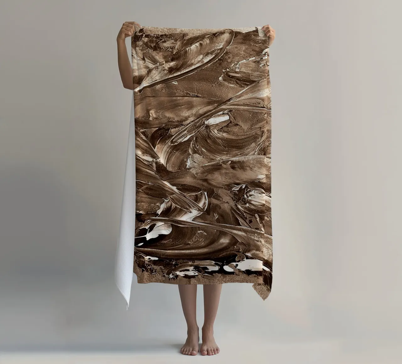 SEPIA 26 telo mare da Thierry Vobmann Abstract painting