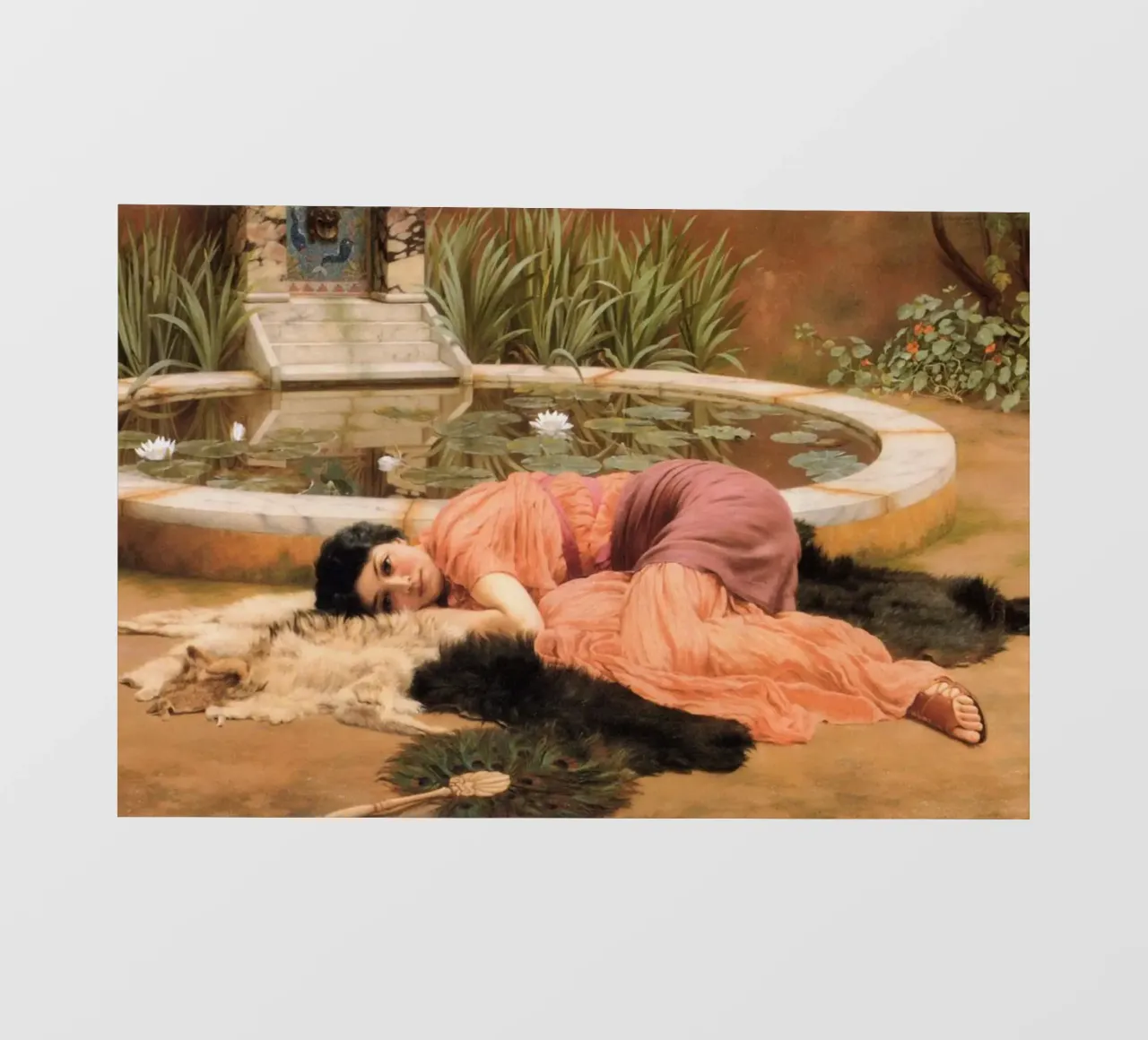 John William Godward - Dolce Far Niente telo in pvc da Timeless Artworks