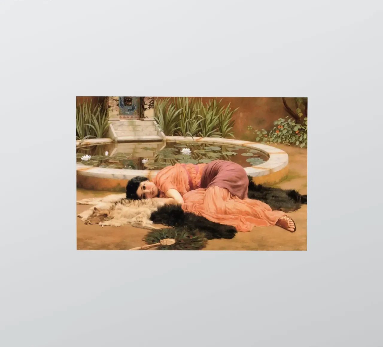 John William Godward - Dolce Far Niente adesivo da Timeless Artworks