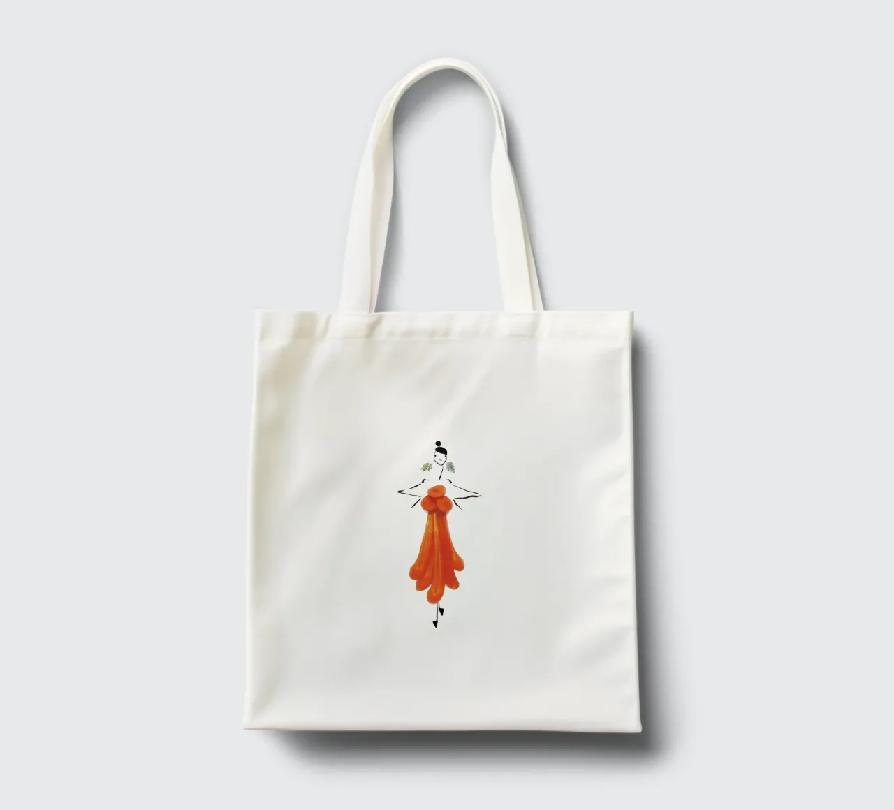 Carrot Fringe tote bag by Gretchen Roehrs