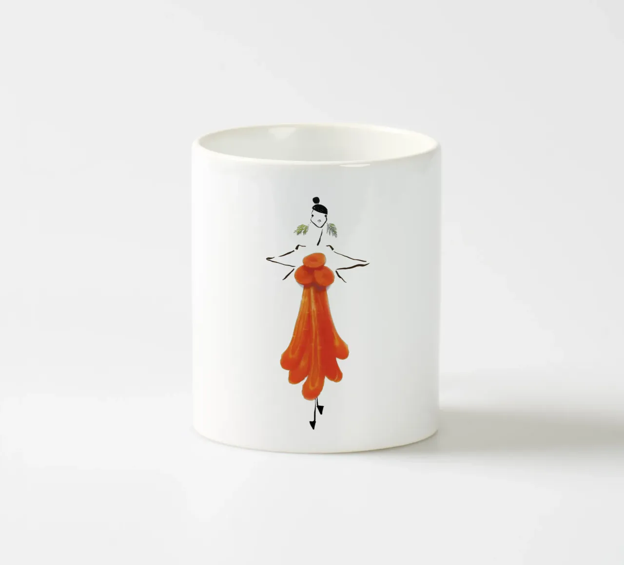Carrot Fringe tazza in ceramica da Gretchen Roehrs