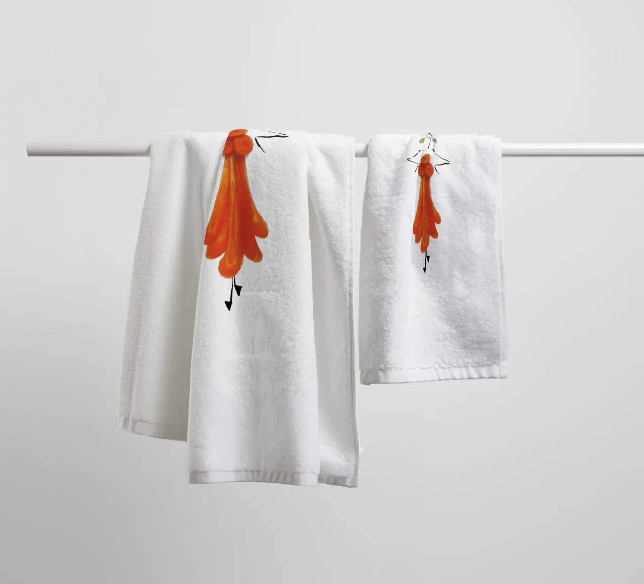 Carrot Fringe asciugamano da bagno da Gretchen Roehrs
