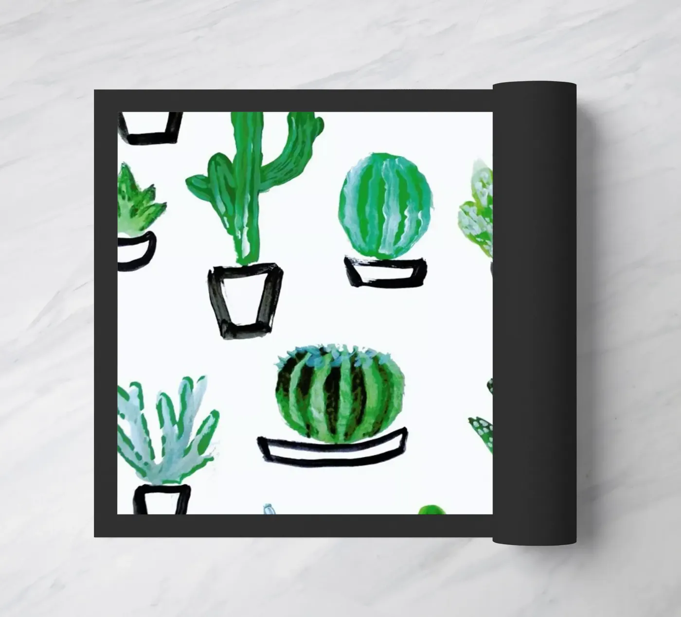 Cacti Fußmatte von Farina Kuklinski