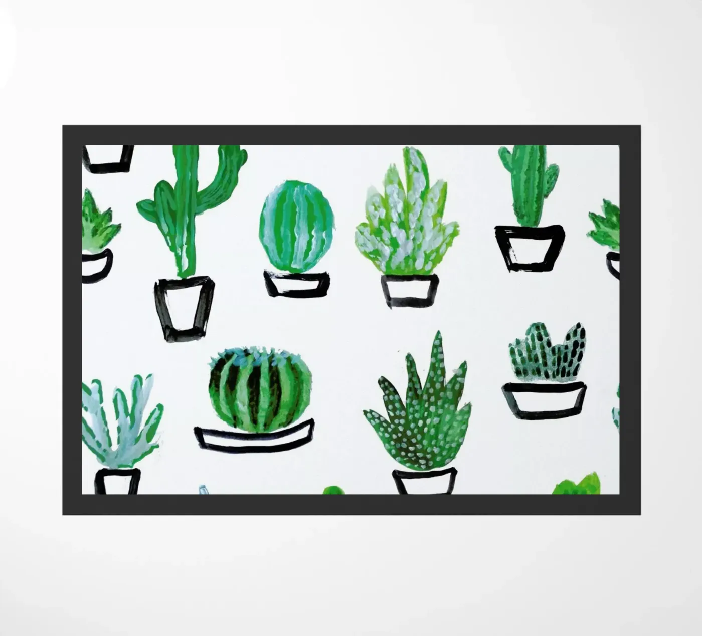 Cacti Fußmatte von Farina Kuklinski