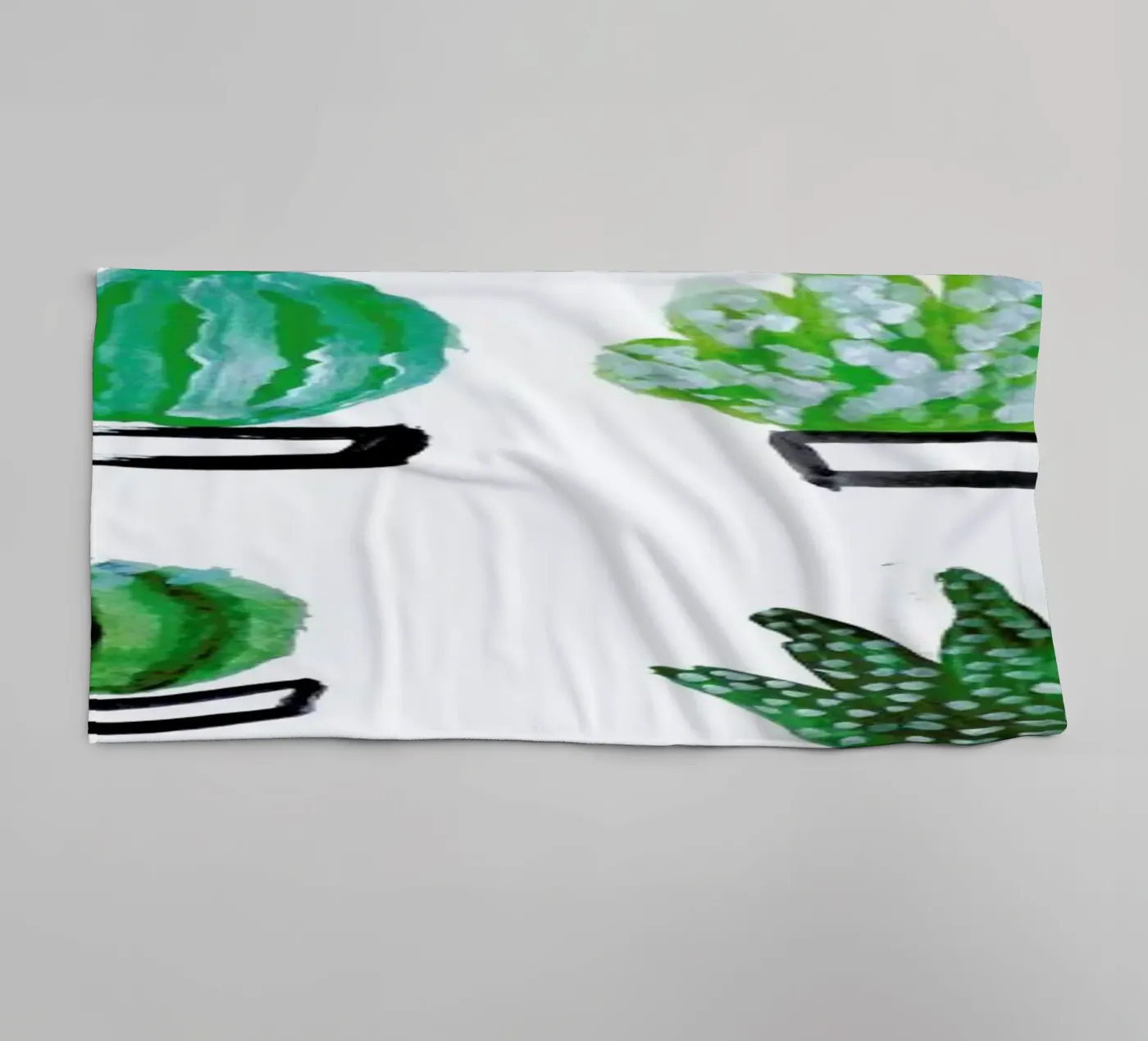 Cacti badhanddoek van Farina Kuklinski