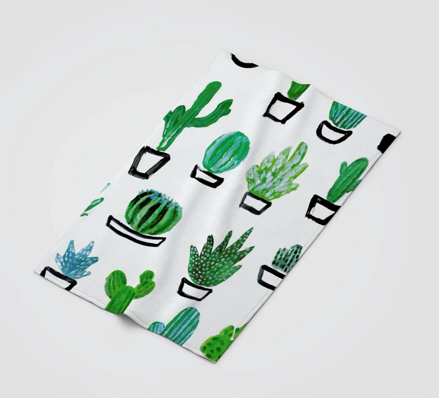 Cacti Fleecedecke von Farina Kuklinski