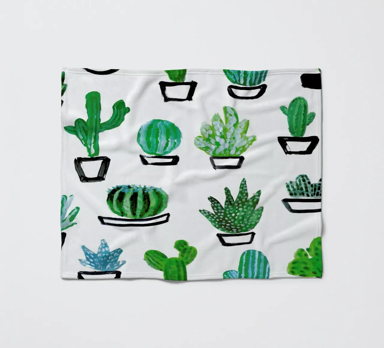 Cacti Fleecedecke von Farina Kuklinski
