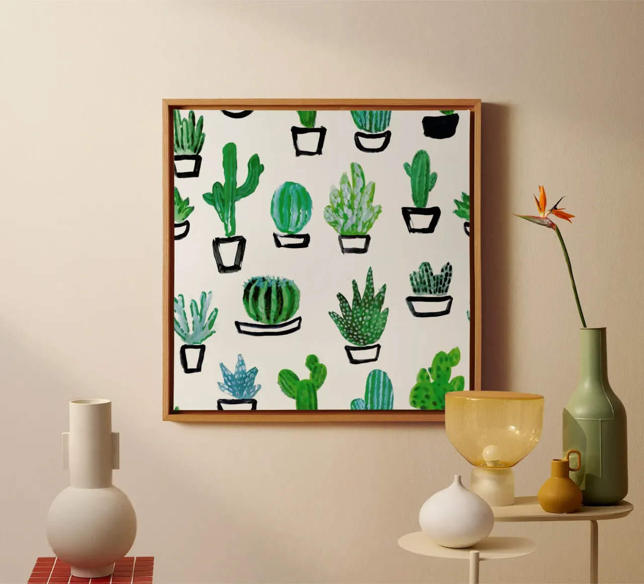 Cacti tela da Farina Kuklinski