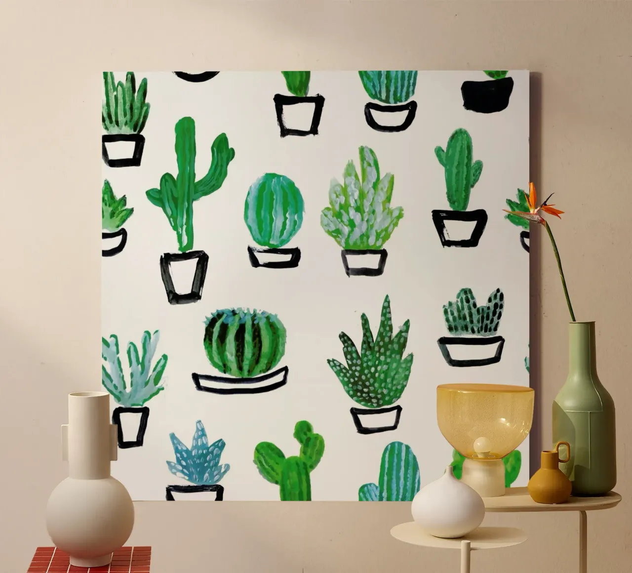 Cacti tela da Farina Kuklinski