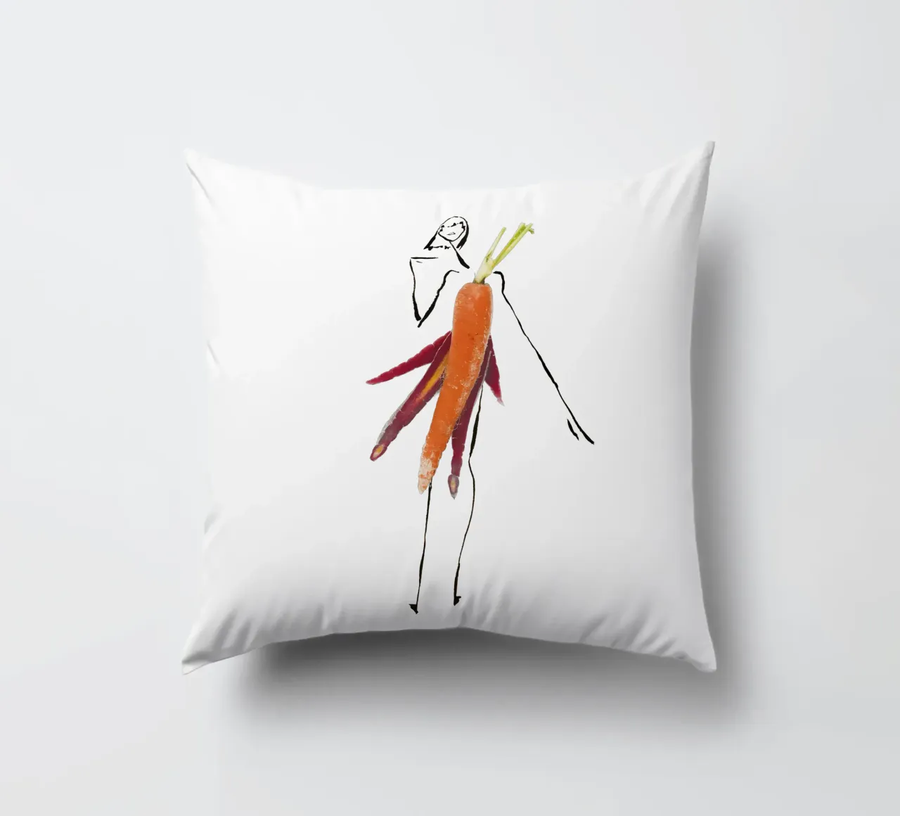 Carrot cuscino da Gretchen Roehrs