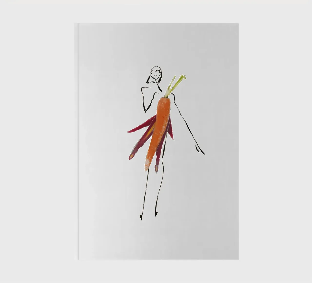 Carrot notebook by Gretchen Roehrs