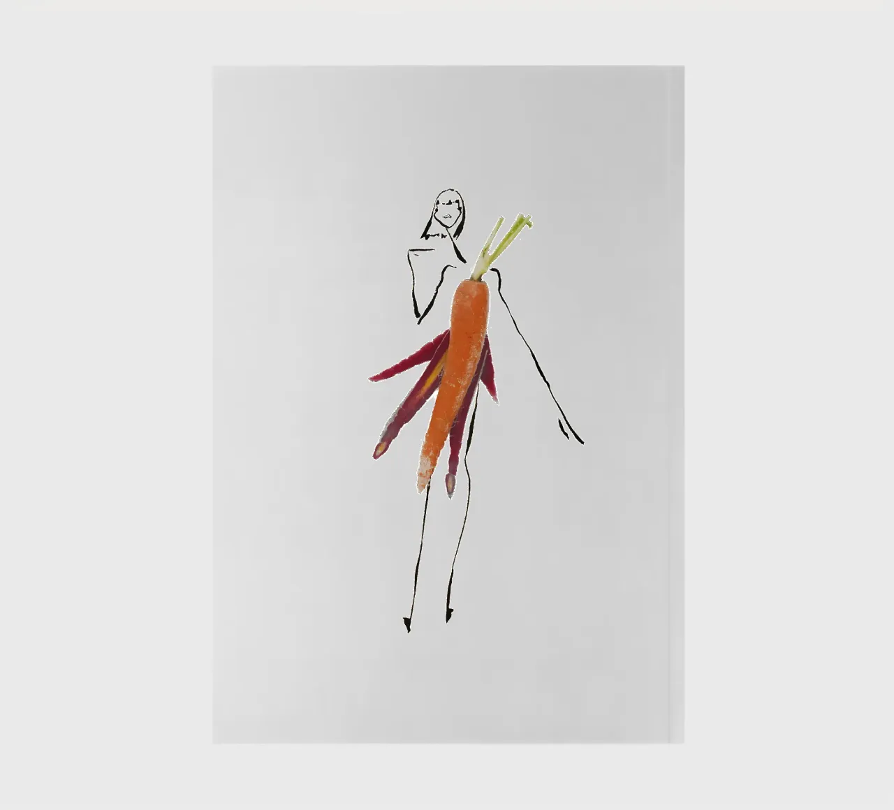 Carrot notebook by Gretchen Roehrs
