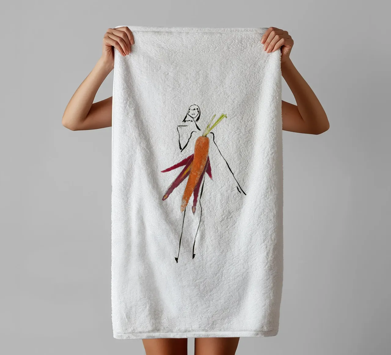 Carrot asciugamano da bagno da Gretchen Roehrs