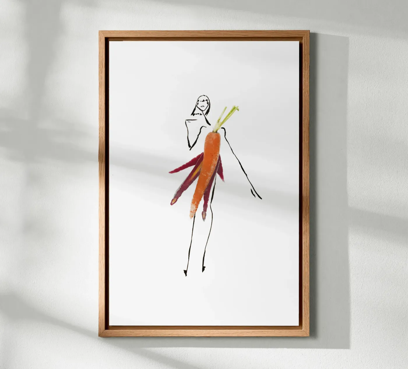 Carrot alluminio dibond da Gretchen Roehrs