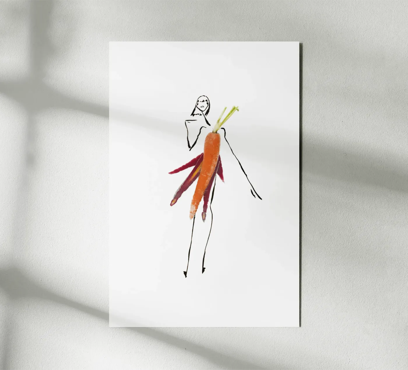 Carrot alluminio dibond da Gretchen Roehrs
