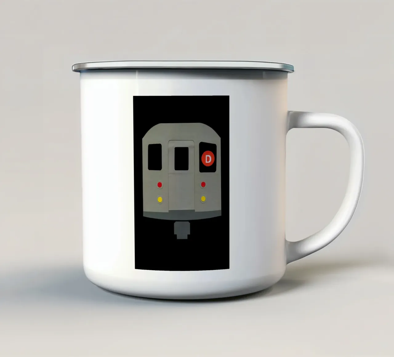 New York Subway Car R62 tazza in smalto da Rosi Feist