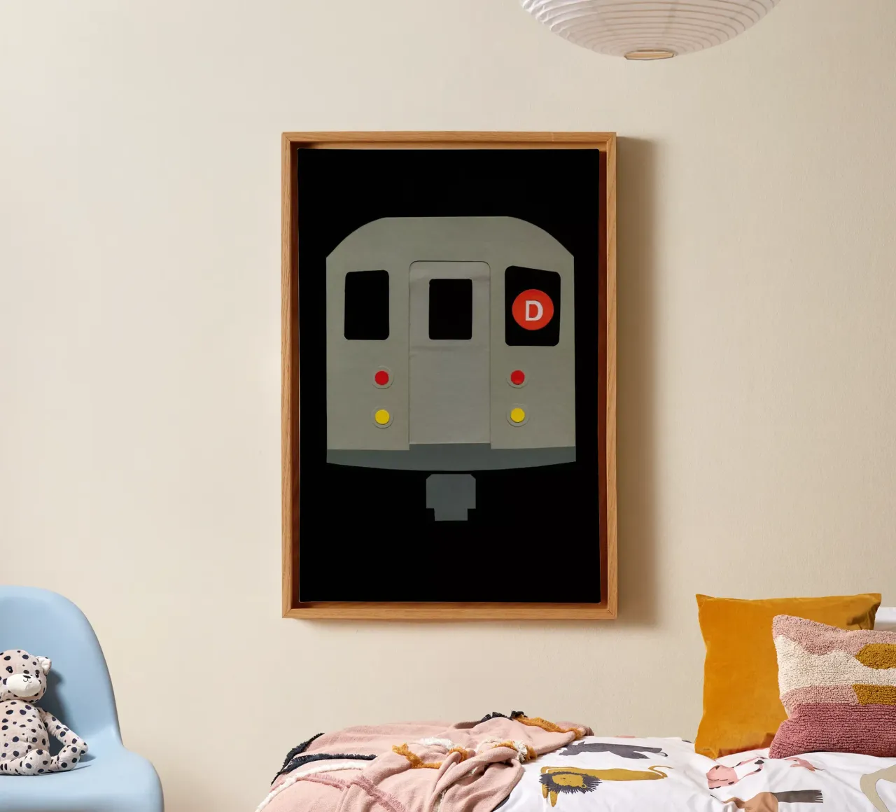 New York Subway Car R62 tela con Cornice a cassetta da Rosi Feist