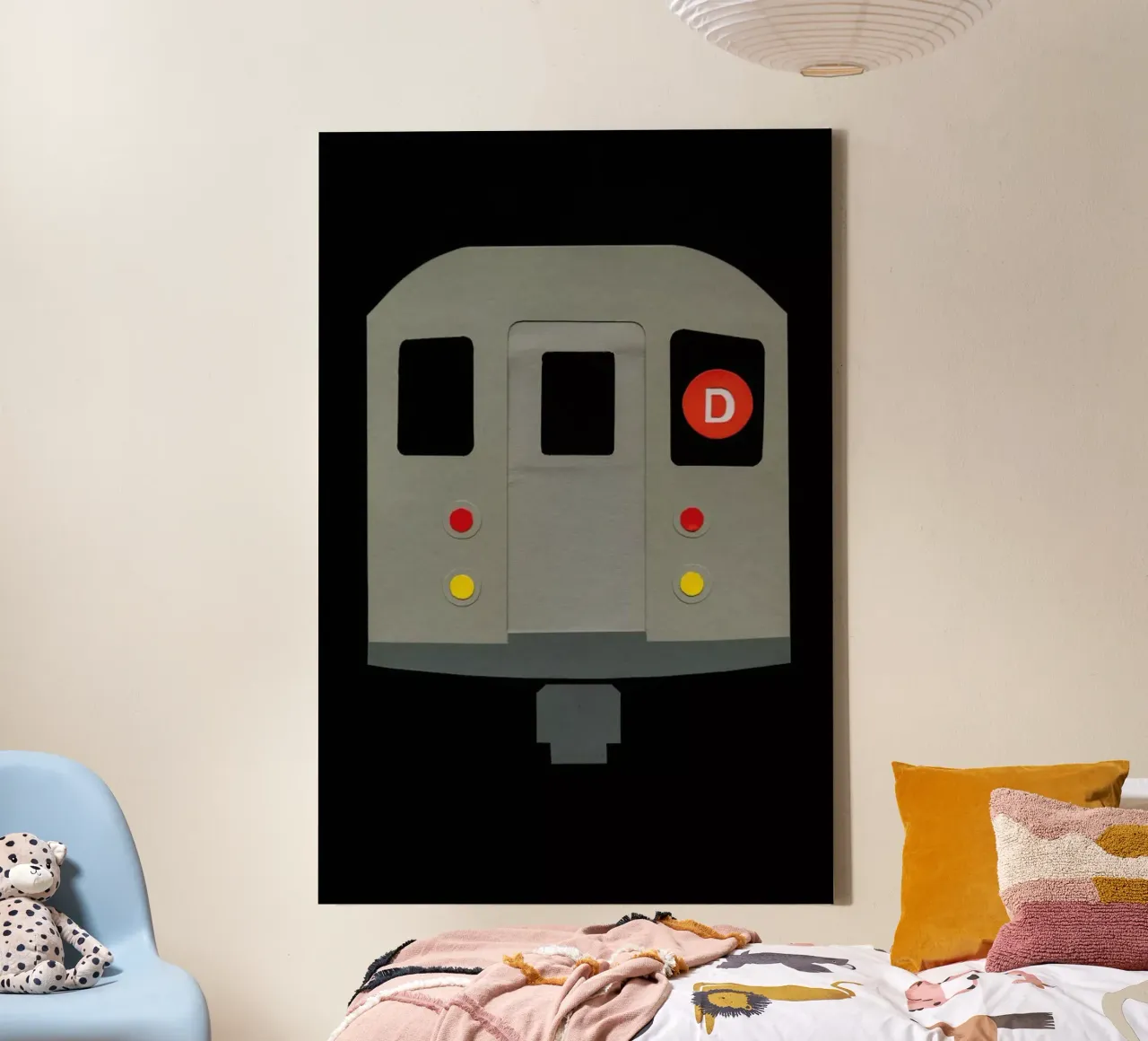 New York Subway Car R62 tela con Cornice a cassetta da Rosi Feist
