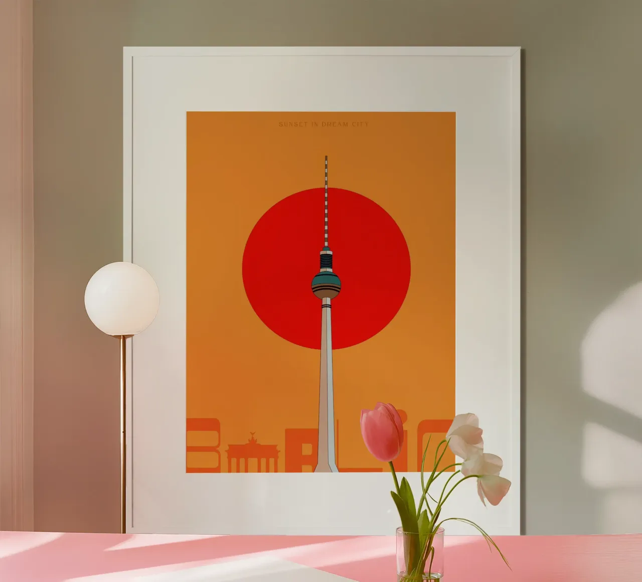 Sunset in Berlin poster da DLart