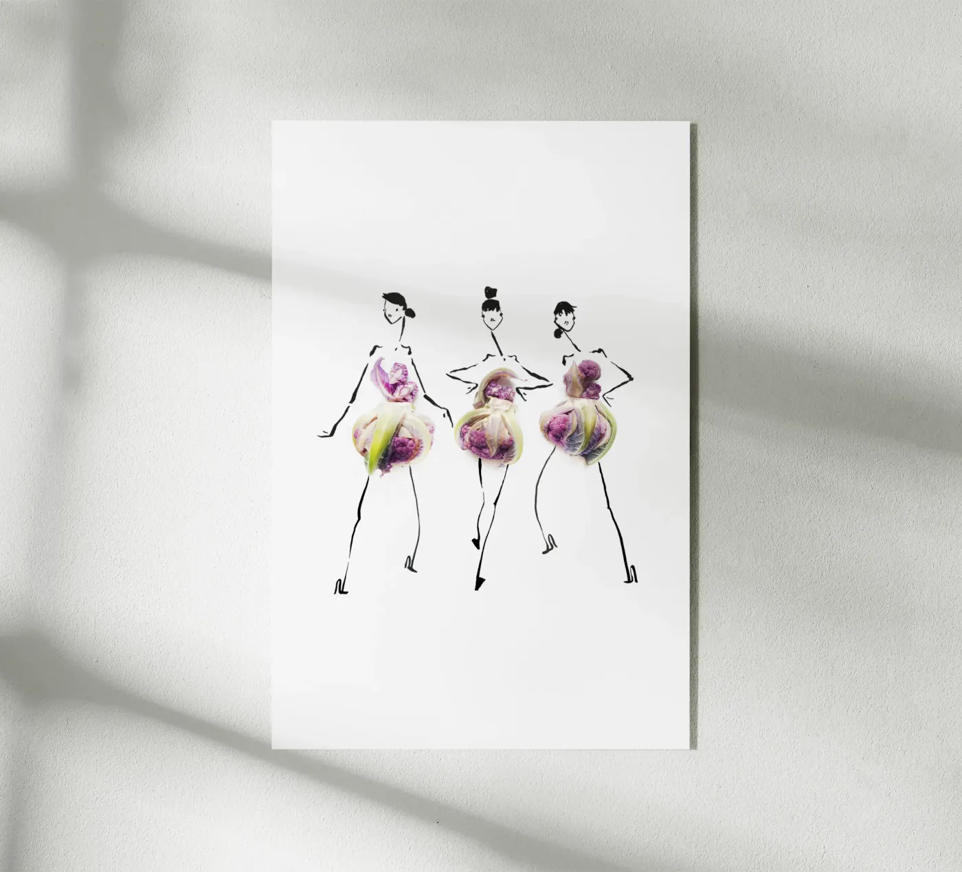 Cauliflower Trio plexiglass da Gretchen Roehrs