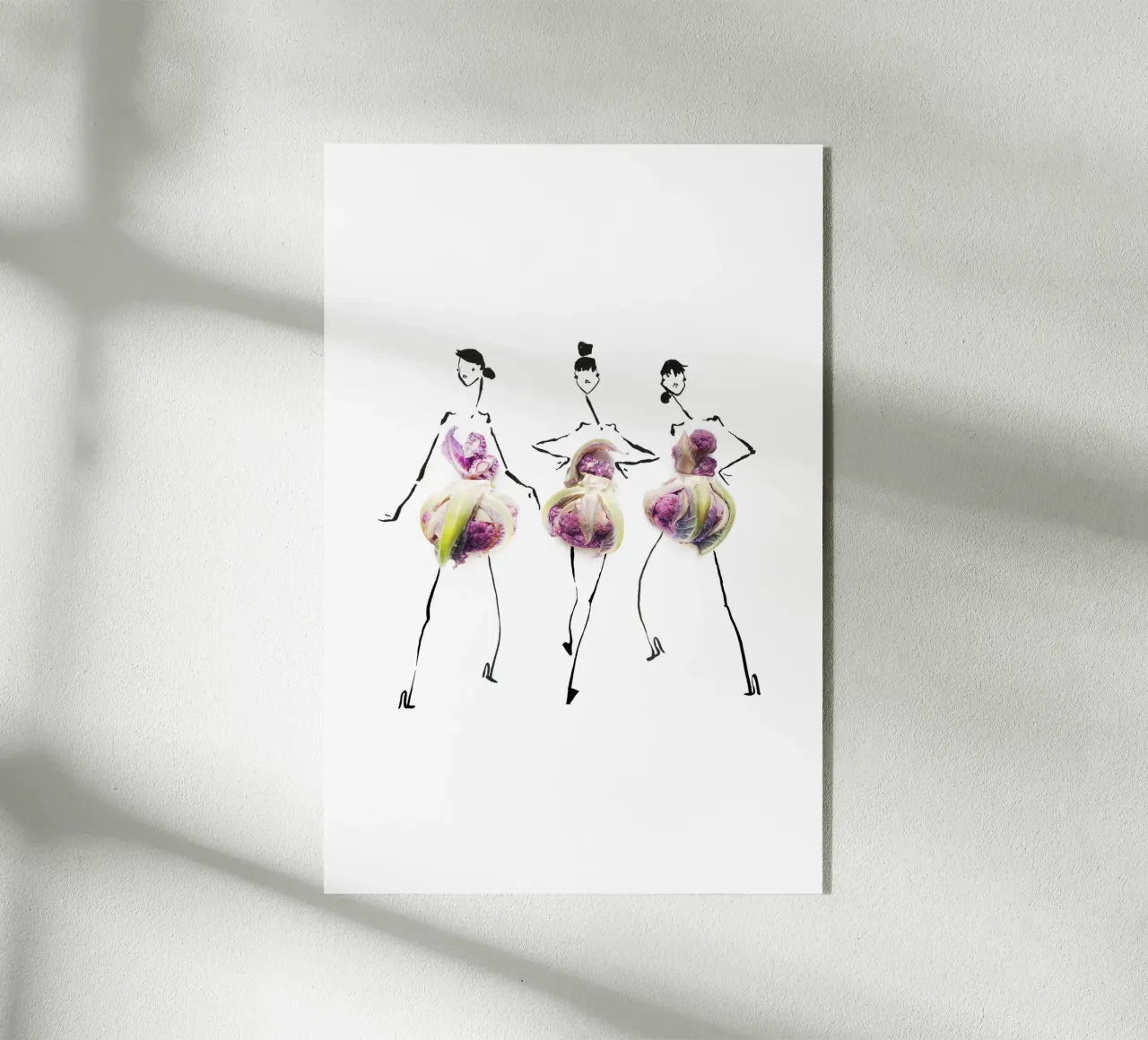 Cauliflower Trio plexiglass da Gretchen Roehrs