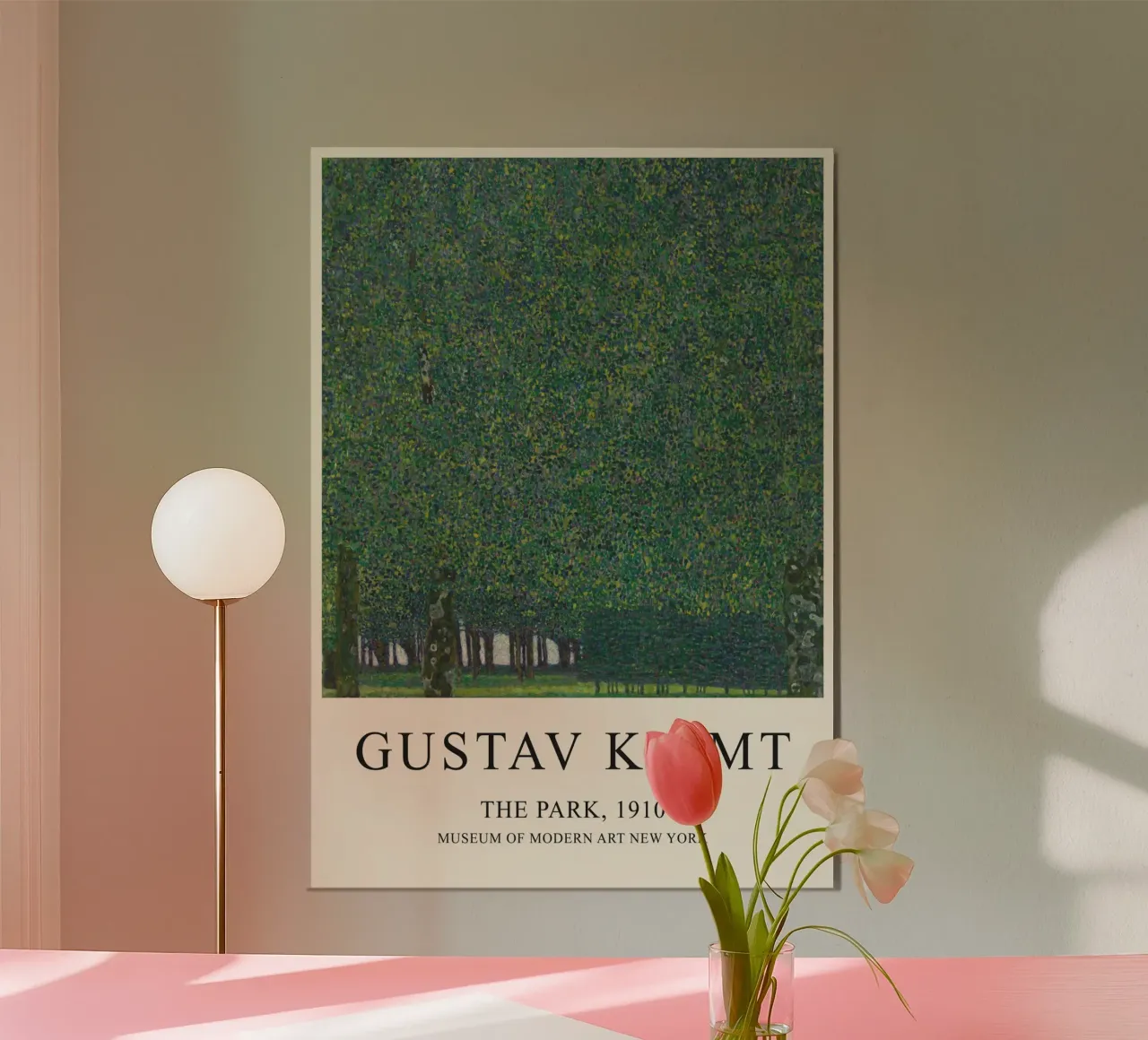 Il parco 1910 - Capolavoro di Gustav Klimt poster con telaio in plastica da SMPLE