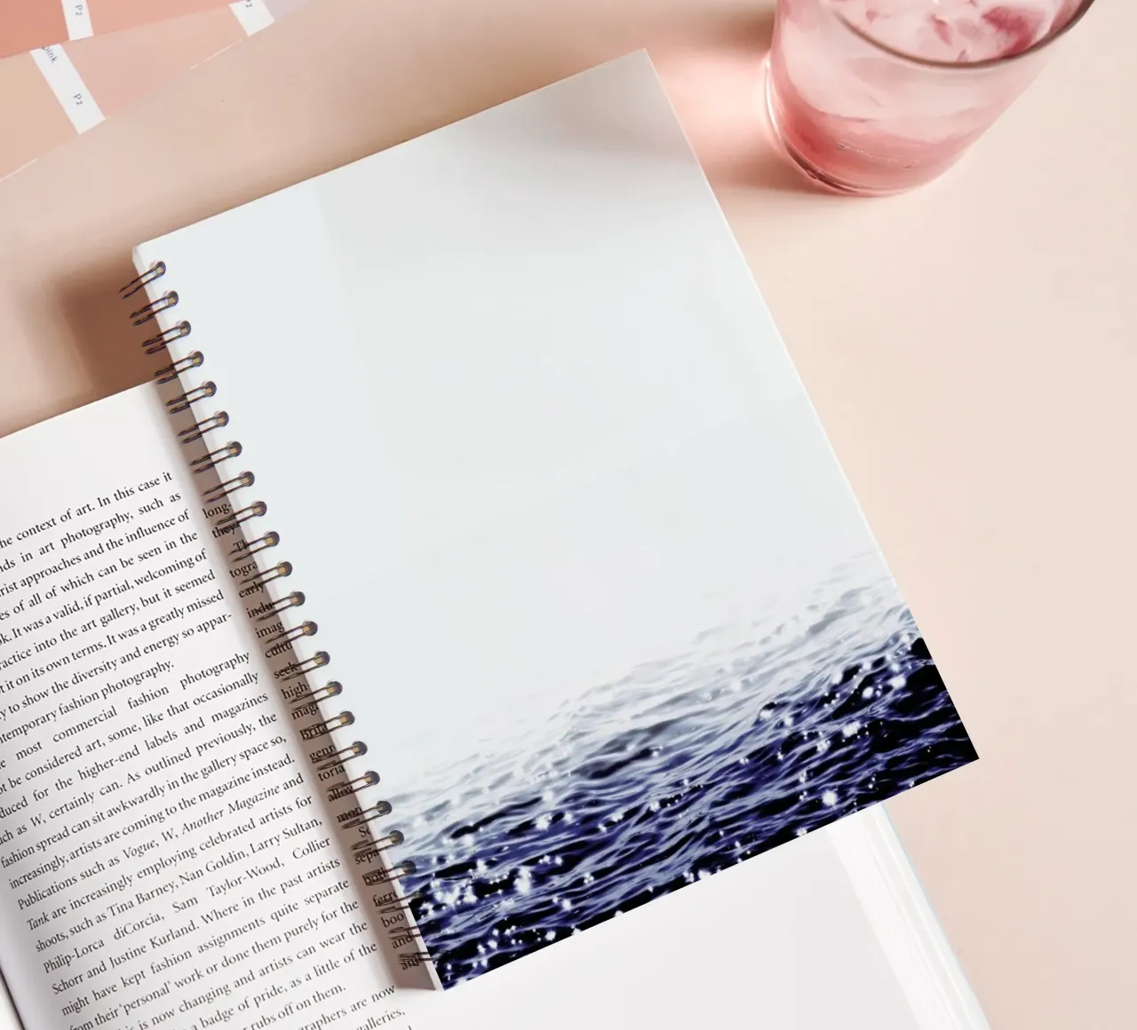 Sparkling Sea spiral notebook by Monika Strigel