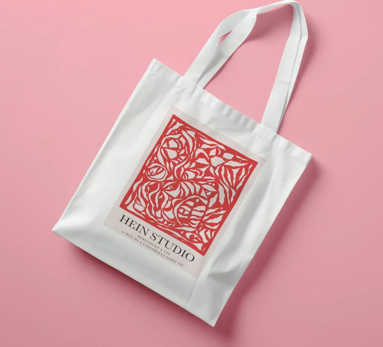 Hein Studio Rosso borsa in juta da SMPLE
